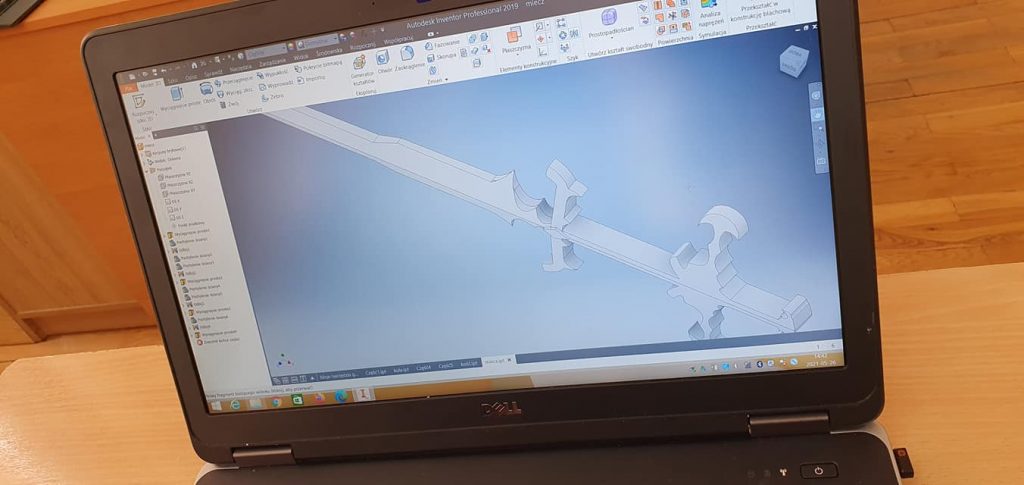 projekt 3D stworzony w programie Autodesk Inventor